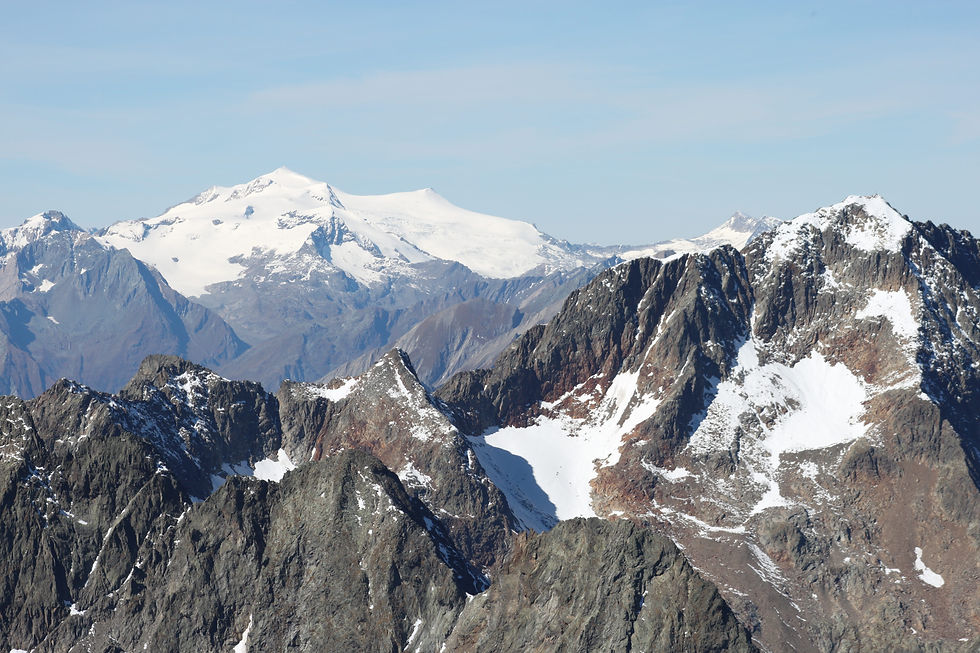 Blick vom Petzeck auf das Venedigermassiv